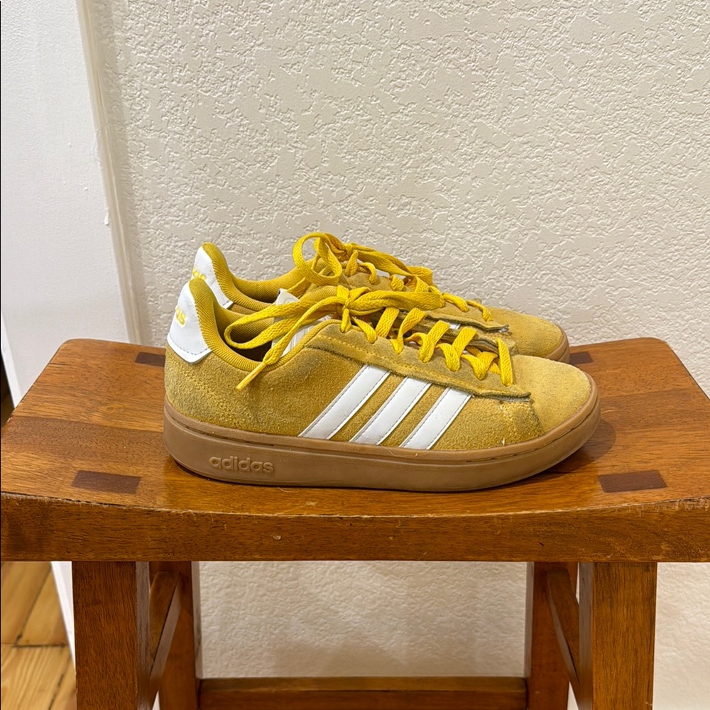 Adidas Yellow Suede Sneakers